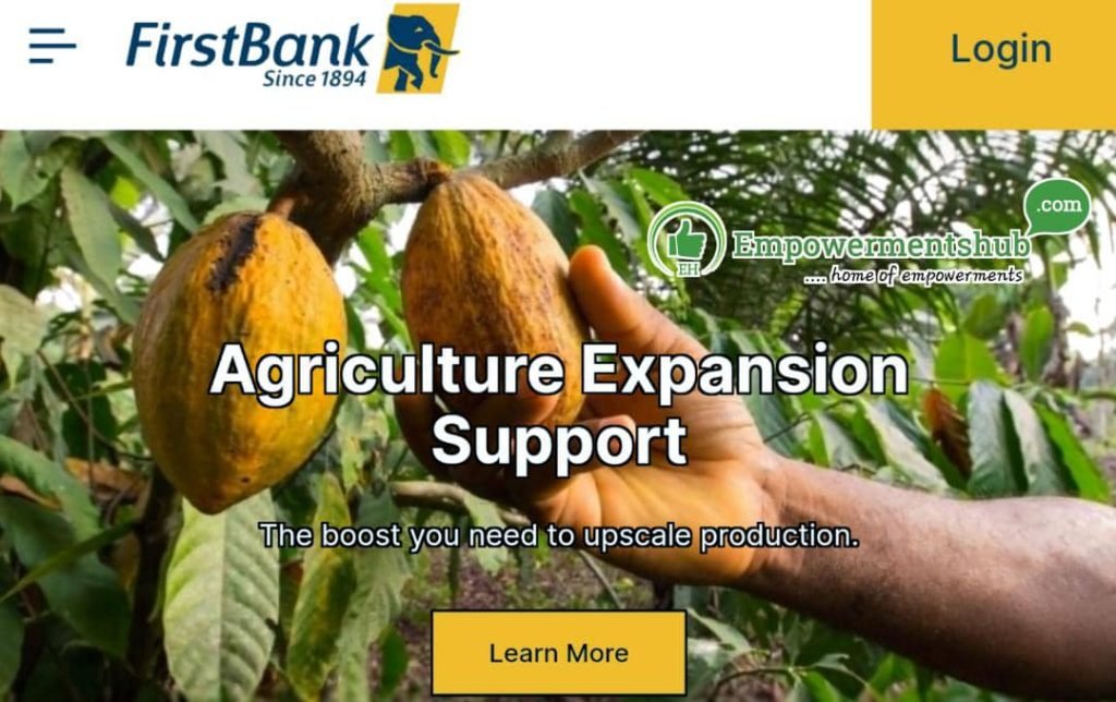 First Bank Commercial Agriculture Credit Loan Scheme - How to Apply