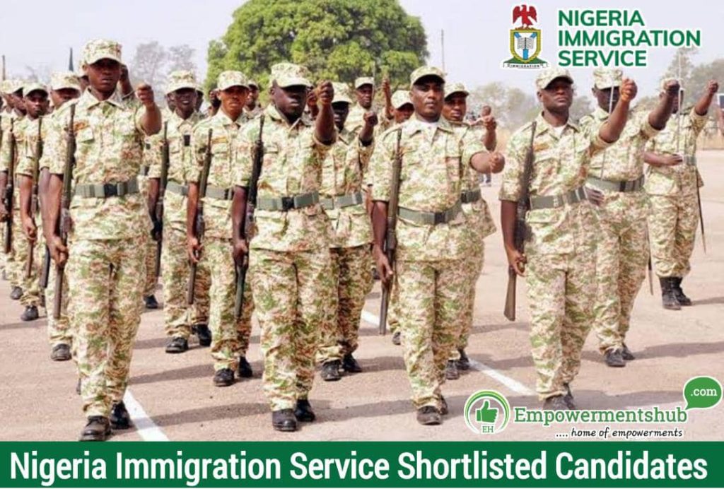 Nigeria Immigration Service List of Shortlisted Candidates 2023
